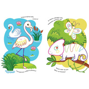 Детская раскраска "Зоопарк" 1657004 стишки, задания, 16 страниц. Изображение №2