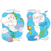 Детская раскраска "Русалки" 1657002 стишки, задания, 16 страниц. Изображение №2