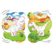 Детская раскраска "Динозавры" 1657006 стишки, задания, 16 страниц. Изображение №4