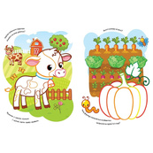 Детская раскраска "Ферма" 1657005 стишки, задания, 16 страниц. Изображение №3