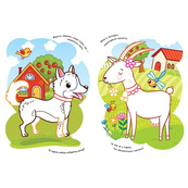 Детская раскраска "Ферма" 1657005 стишки, задания, 16 страниц. Изображение №4