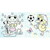 Детская раскраска "Весна" 1806004 серия "Водные раскраски", 12 страниц. Изображение №2