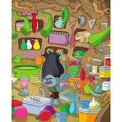 Книга-виммельбух "Ищи и находи" 896002 серия "Тролли", 20 страниц. Изображение №5