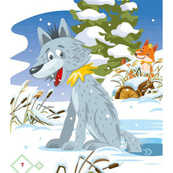 Детская книжка "Лисичка-сестричка и волк-панибрат" 1722017 аудиосопровождение, 10 страниц. Изображение №3