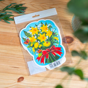 Набор весеннего декора "Цветы" 10105226, 3 штуки в комплекте, картон. Изображение №4