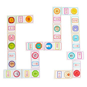 Детская настольная игра "Домино. Изучаем время" 10120209, 28 фишек. Изображение №9