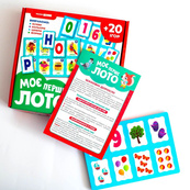 Дитяча настільна гра "Моє перше лото. Вивчаємо букви та цифри" 10156027. Зображення №8