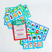 Дитяча настільна гра "Моє перше лото. Вивчаємо букви та цифри" 10156027. Зображення №13