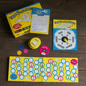 Детская настольная игра "Проверь свой лексикон" 10100641, 51 карта, 6 фишек, рулетка. Изображение №4