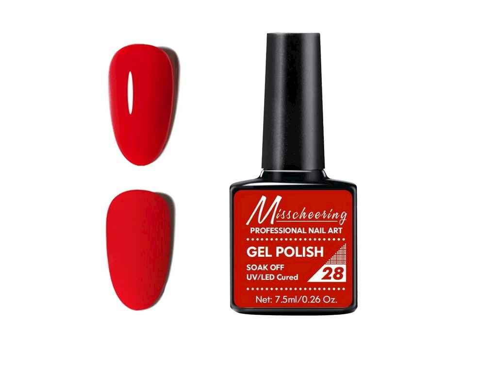 Гель-лак 7,5мл №28 Червоний 22GJ098-028 (1899) ТМMISSCHEERING Гель-лак 7,5мл №28 Червоний 22GJ098-028 (1899) ТМMISSCHEERING