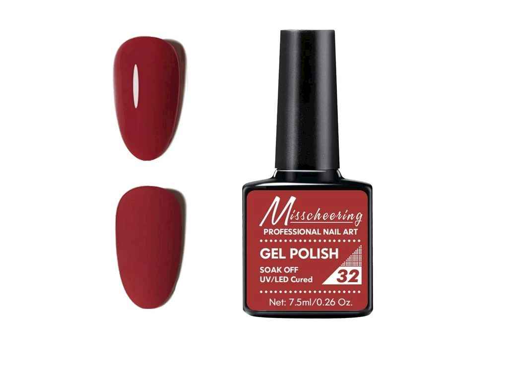 Гель-лак 7,5мл №32 Червона черешня 22GJ098-032 (1902) ТМMISSCHEERING Гель-лак 7,5мл №32 Червона черешня 22GJ098-032 (1902) ТМMISSCHEERING