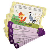 Детская Сказка-пазл "Курочка Ряба. Лисиця та Журавель" 826006 картон, 5 страниц. Изображение №3