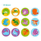 Дитяча настільна гра мемо "Динозаври" DoDo 300142, 24 фішки. Зображення №2
