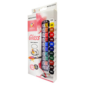 Набор красок для стекла и керамики DSCN0678, 12 мл 12 шт. Изображение №2