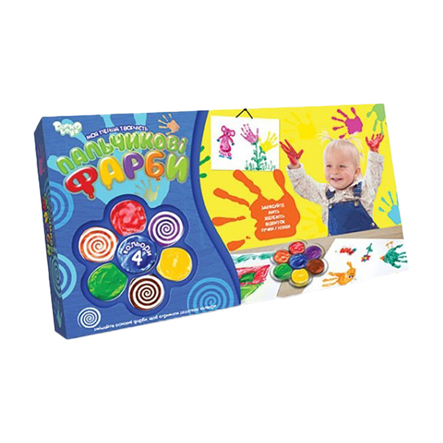 Дитячі пальчикові фарби моя перша творчі сть 6785dt, 4 кольори Дитячі пальчикові фарби моя перша творчі сть 6785dt, 4 кольори