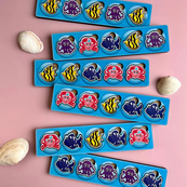 Деревянная настольная игра "Морские жители-1" Ubumblebees (ПСД003) PSD003 сортер-комодик. Изображение №4