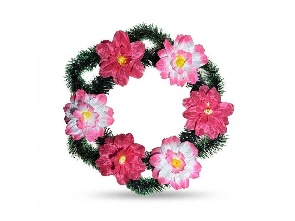 Вінок поминальний Піон 40х40см рожевий ТМ Memori Вінок поминальний Піон 40х40см рожевий ТМ Memori