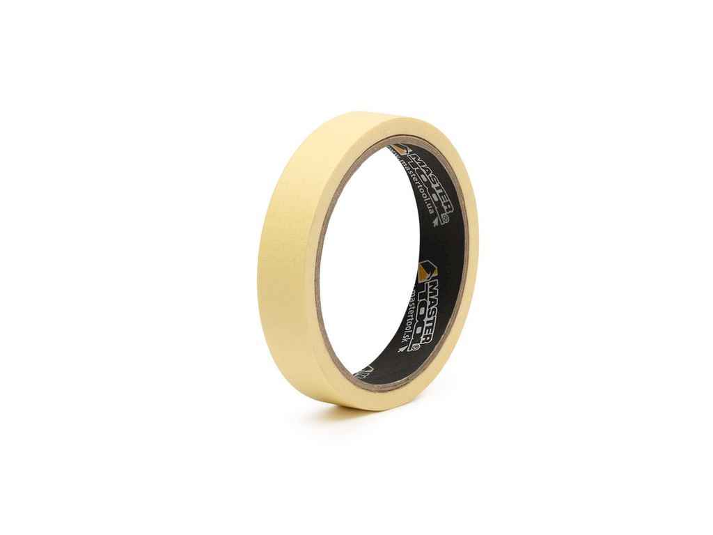 Стрічка малярна 19мм 15м жовта ТМ MASTER TOOL Стрічка малярна 19мм 15м жовта ТМ MASTER TOOL