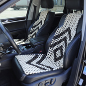 Масажер накидка автомобільна,Віск кісточка дрібна Комбінована 118х43 "МIКС "(2шт). Зображення №5