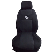 Чохли мод.VW Caddy III 2004-2010 (2+3) Чорно-чорні "Автосвіт" 7 підголівників/підлокіт/задня спин. Изображение №2