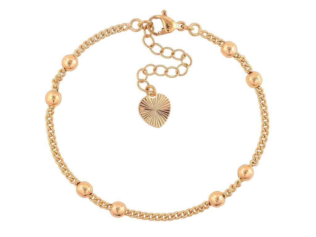 Браслет Позолота 18K Панцирний з намистинамиз доп. ланцюжком 17-21см*2-4мм арт.316447 ТМ XUPING Браслет Позолота 18K Панцирний з намистинамиз доп. ланцюжком 17-21см*2-4мм арт.316447 ТМ XUPING