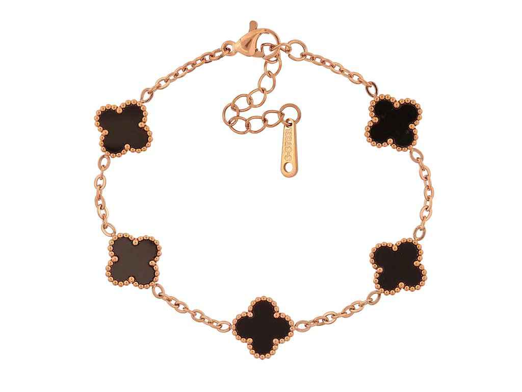 Браслет Нержавіюча сталь з двосторонньою конюшиною з доп.ланцюжком 16,5-19,5см*2-11мм арт.320422 ТМ XUPING Браслет Нержавіюча сталь з двосторонньою конюшиною з доп.ланцюжком 16,5-19,5см*2-11мм арт.320422 ТМ XUPING