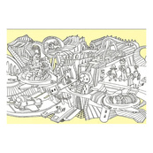 Дитяча розмальовка "Довжеле-е-е-езна подорож: Під землею" 784001, довжина 4,5 метра. Зображення №3