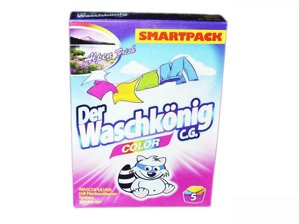 Пральний порошок 375г к/к Color ТМ WASCHKONIG Пральний порошок 375г к/к Color ТМ WASCHKONIG