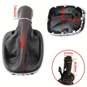 Ручка КПП з чохлом Opel Corsa D (2005-2014) plastic knob (5 Speed) FXOPL-20/5. Изображение №3