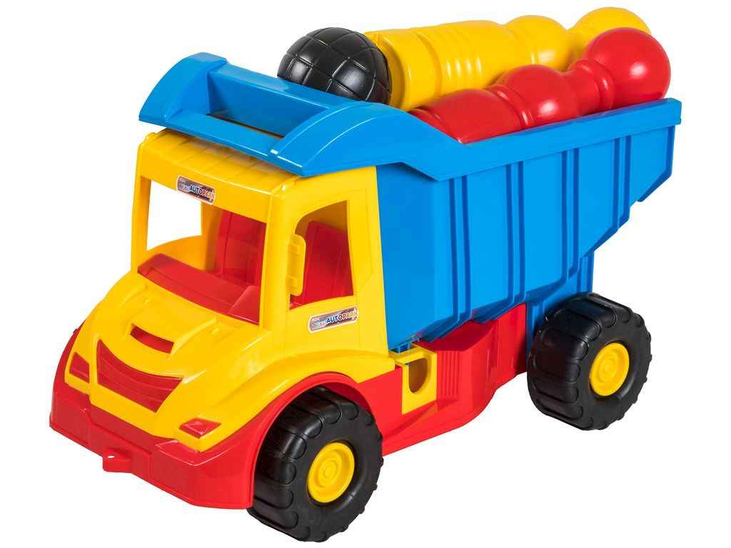 Вантажівка 4*2*26см Multi truck з кеглями арт.39220 жовтий ТМ TIGRES Вантажівка 4*2*26см Multi truck з кеглями арт.39220 жовтий ТМ TIGRES