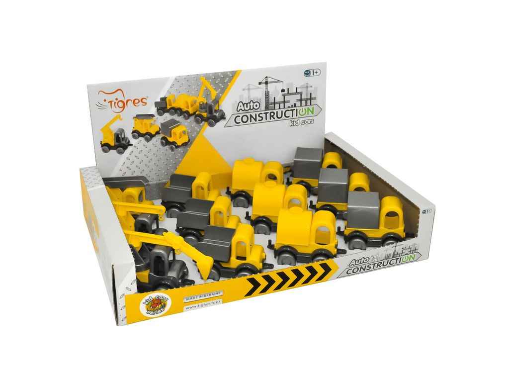 Машина 9*7*6см Kid cars будівельний арт.39901 жовтий ТМ TIGRES Машина 9*7*6см Kid cars будівельний арт.39901 жовтий ТМ TIGRES