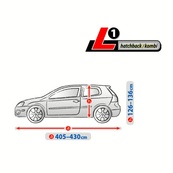 Тент Хетчбек 430х148x136 см (L1) Optimal Garage Hatchback/Kombi "KEGEL"Graphite 5-4315-248-4010. Изображение №2