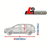 Тент Хетчбек 455х148x136 см (L2) Optimal Garage Hatchback/Kombi "KEGEL" Graphite 5-4316-248-4010. Изображение №2