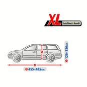 Тент Хетчбек 485х148x136 см (XL) Optimal Garage Hatchback/Kombi "KEGEL" Graphite 5-4317-248-4010. Изображение №2