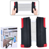 Сітка для настільного тенісу з фіксаторами для столу MS 4176(Black-Red) довжина 165 см. Зображення №2