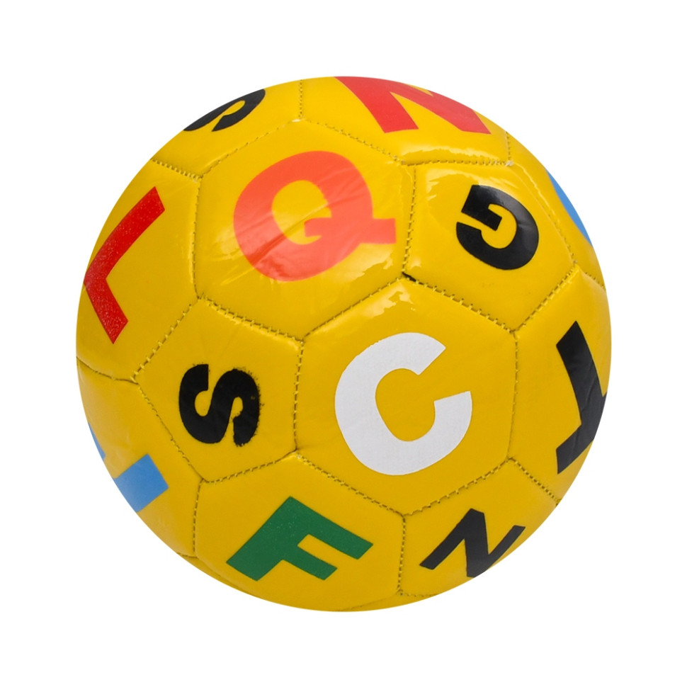 М'яч футбольний Alphabet MS 4833(Yellow) розмір №2, 90 г, у пакеті М'яч футбольний Alphabet MS 4833(Yellow) розмір №2, 90 г, у пакеті