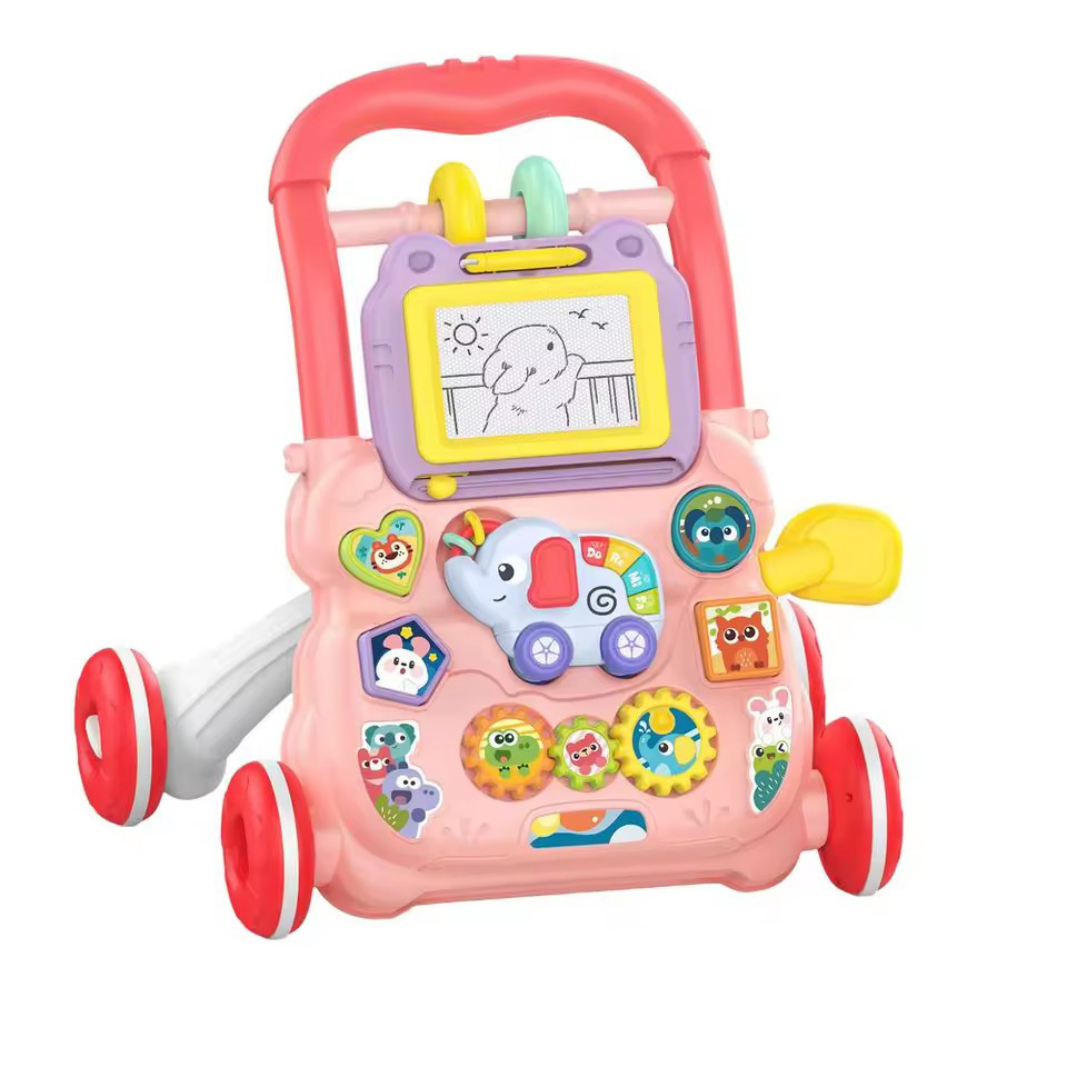 Каталка-ходунки "Шагай сам!" HB 0041B шестерни, досточка для рисования Каталка-ходунки "Шагай сам!" HB 0041B шестерни, досточка для рисования