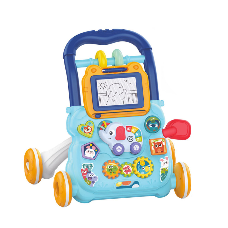 Каталка-ходунки "Шагай сам!" HB 0041A шестерни, досточка для рисования Каталка-ходунки "Шагай сам!" HB 0041A шестерни, досточка для рисования