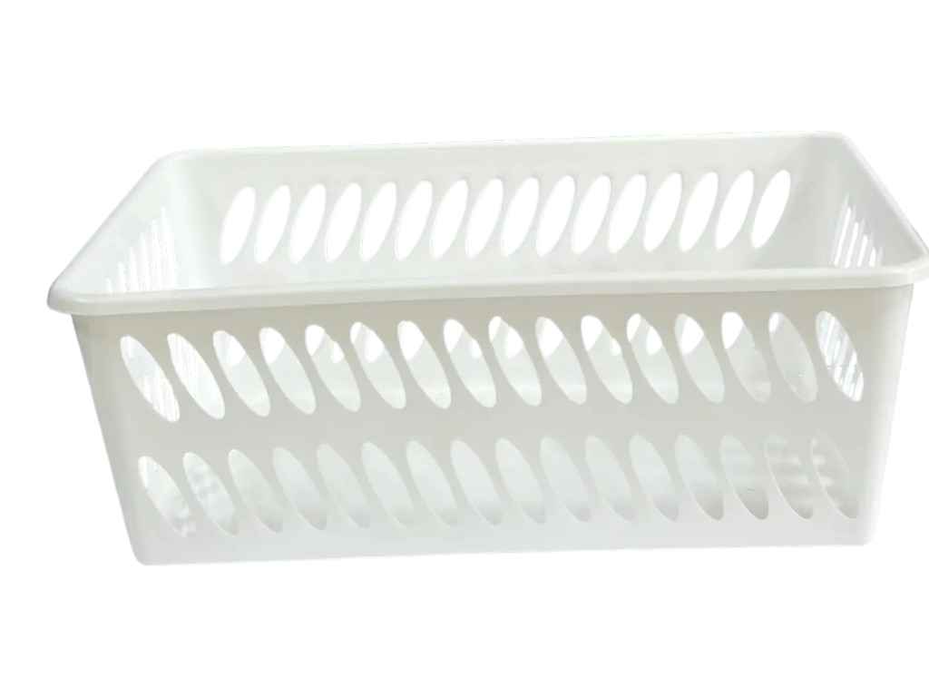 Кошик поліпропілен 6,5л 30*19*11см Універсальний білий ММ-3 арт.BoxMM3 ТМ ММ-ПЛАСТ Кошик поліпропілен 6,5л 30*19*11см Універсальний білий ММ-3 арт.BoxMM3 ТМ ММ-ПЛАСТ