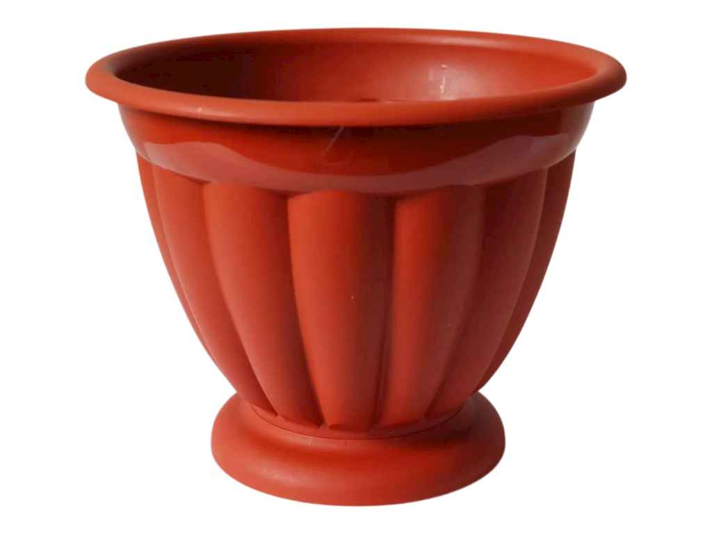 Горщик для квітів поліпропілен 0,9л теракотовий Афіна 17 13,5см d=17см арт.Af17 ТМ ММ-ПЛАСТ Горщик для квітів поліпропілен 0,9л теракотовий Афіна 17 13,5см d=17см арт.Af17 ТМ ММ-ПЛАСТ