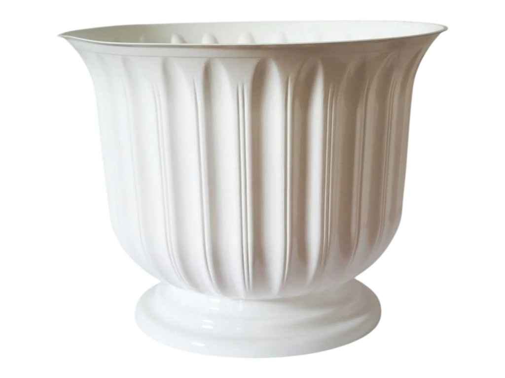 Горщик для квітів на ніжці 2,3л Лілея 21 17см d=21,5 арт.Lil 21 білий ТМ ММ-ПЛАСТ Горщик для квітів на ніжці 2,3л Лілея 21 17см d=21,5 арт.Lil 21 білий ТМ ММ-ПЛАСТ