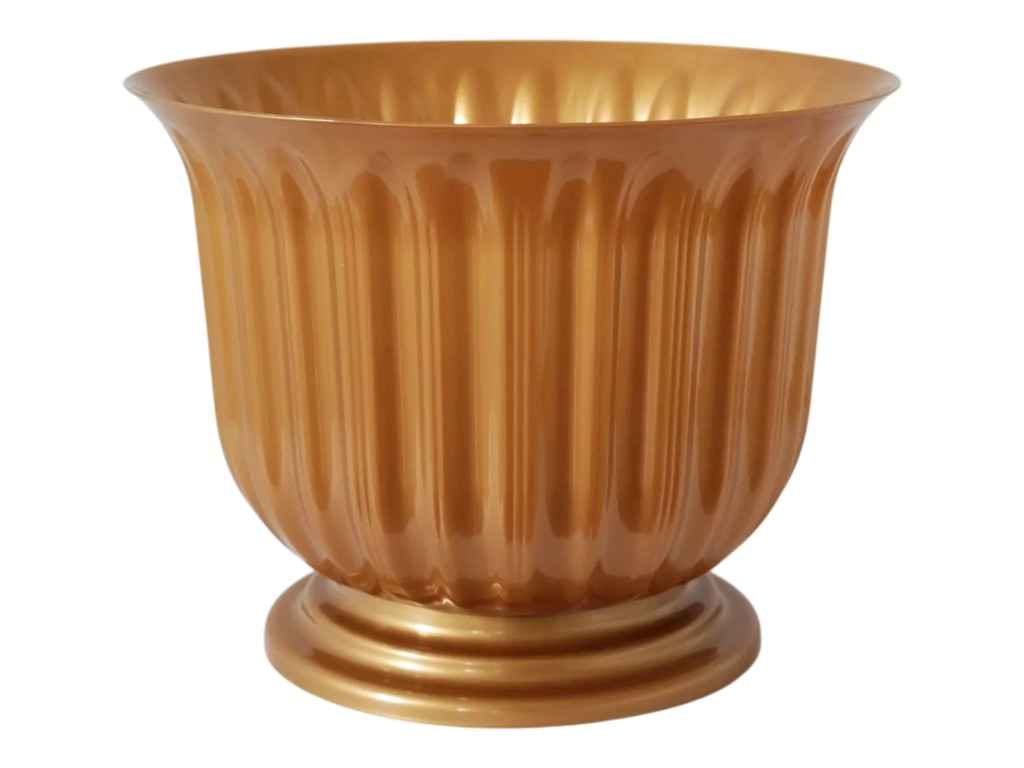 Горщик для квітів на ніжці 4,5л Лілея 26 20,7см d=26,5 арт.Lil 26/2 золотий ТМ ММ-ПЛАСТ Горщик для квітів на ніжці 4,5л Лілея 26 20,7см d=26,5 арт.Lil 26/2 золотий ТМ ММ-ПЛАСТ