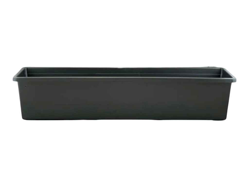 Балконний горщик для квітів 6,5л 50 арт.B50/Gr 50*17*14см графітовий ТМ ММ-ПЛАСТ Балконний горщик для квітів 6,5л 50 арт.B50/Gr 50*17*14см графітовий ТМ ММ-ПЛАСТ