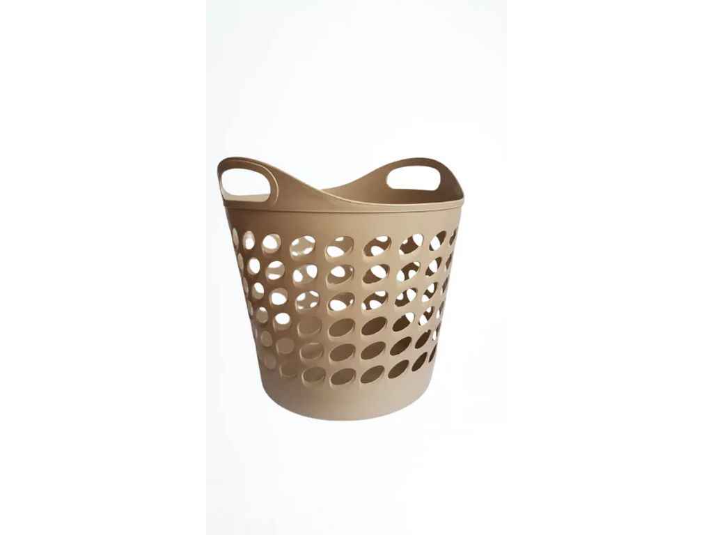 Корзина без кришки 20л 35см бежевий кругла арт.Rbas20beige ТМ ММ-ПЛАСТ Корзина без кришки 20л 35см бежевий кругла арт.Rbas20beige ТМ ММ-ПЛАСТ