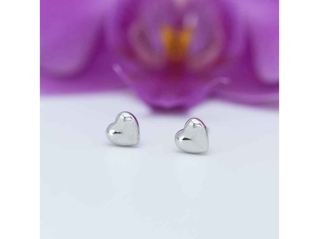 Сережки пусети DGS Серця 1056 розмір 5х6 мм вага 0.8 г позолота Біле Золото ТМ XUPING Сережки пусети DGS Серця 1056 розмір 5х6 мм вага 0.8 г позолота Біле Золото ТМ XUPING