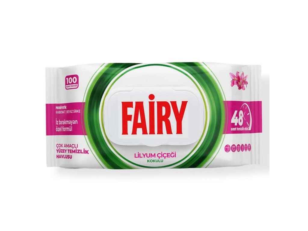 Серветки вологі для прибирання 100шт Lilyum Cicieg ТМ FAIRY Серветки вологі для прибирання 100шт Lilyum Cicieg ТМ FAIRY