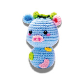 Набір для в'язання іграшки "Синя корова" NBV6 наповнювач, голка для зшивання. Зображення №2