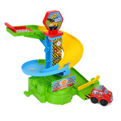Детский игровой гараж-автотрек 099-1(Green) машинка 7,5 см, 10 деталей. Изображение №2