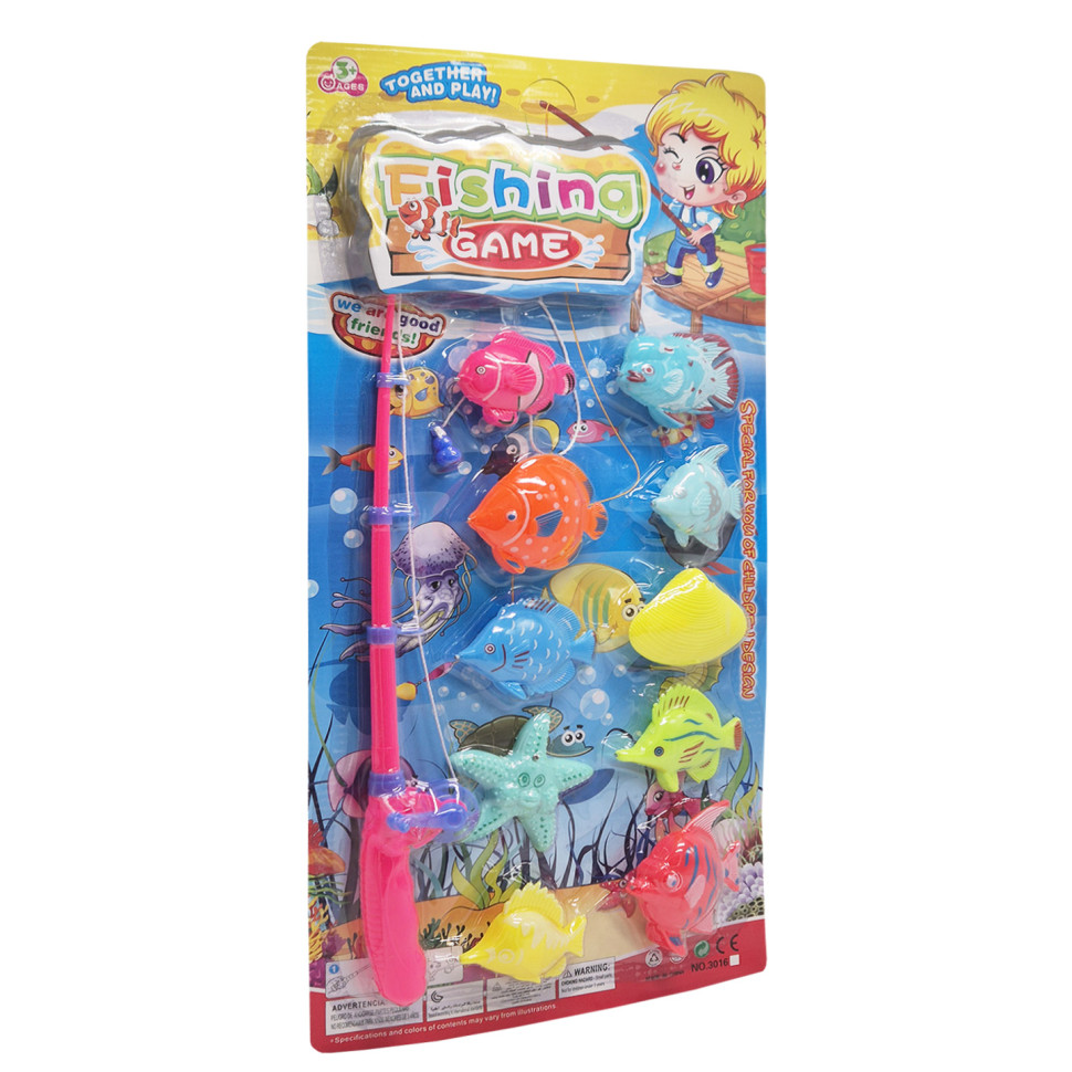 Дитячий ігровий набір Рибалка на магніті 3016(Pink) 1 вудка, 10 рибок Дитячий ігровий набір Рибалка на магніті 3016(Pink) 1 вудка, 10 рибок