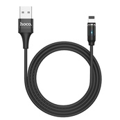 Кабель USB для iPhone HOCO U76 Fresh Magnetic 1,2 м Black Магнітний. Зображення №5